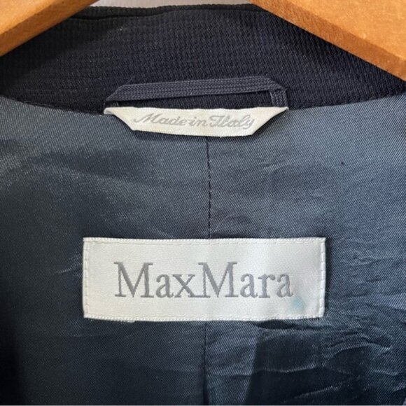 MAX MARA 3 Button Classic Black Blazer US 10 - Picture 3 of 7